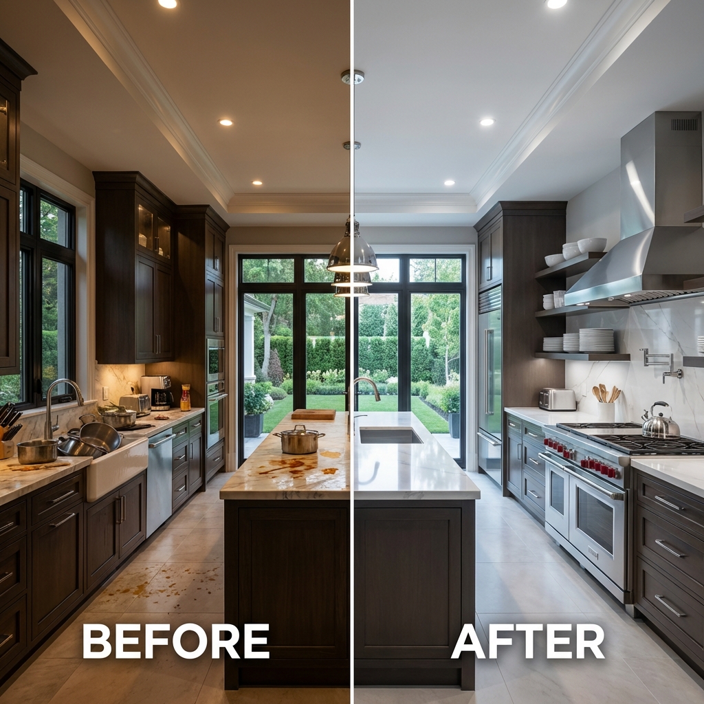 تنظيف عميق للمطبخ